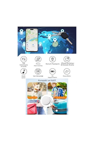 Akıllı Takip Cihazı Gps Apple Uyumlu iOS Uyumlu Taşınabilir Takip Cihazı Bul Uygulama