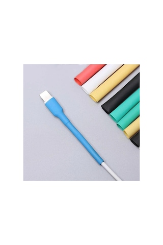 Iphone Uyumlu Şarj Kablosu Koruyucu Makaron 6 Adet 6 Cm