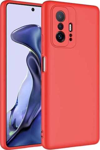 Xiaomi Mi 11t Pro 5g Kılıf Zore Mara Lansman Kapak Kırmızı
