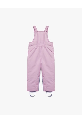 Koton Kare Yaka Cep Detaylı Fermuarlı Oversize Kar Tulumu Pembe 6wmg00016aw Gül