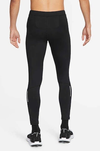 Nike Power Dri-fit Challenger Reflektörlü Tam Buhar Bariyeri Cepli Siyah Erkek Tayt Siyah