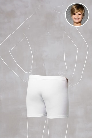 Doreanse Erkek Çocuk Beyaz Modal Normal Paça Boxer 550 (389429042)