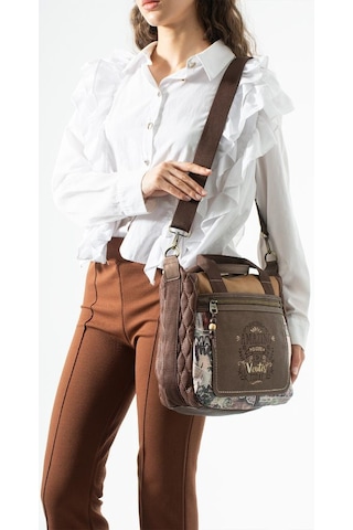 Baginn Amazing Ventis Kadın Postacı Çanta Retro Vegan Deri 28 28 Cm Suni Deri El Çantası Çok Cepli Kahverengi
