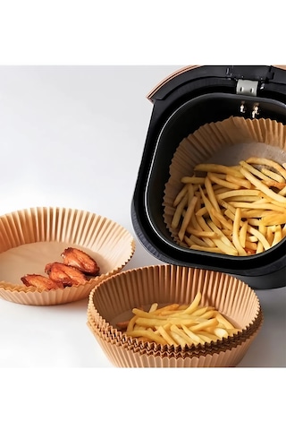 Air Fryer Pişirme Kağıdı 100 Adet Hava Fritözü,yuvarlak Model