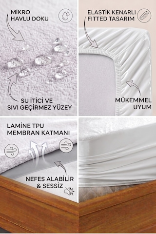 Formeya Mikro Fitted Su Sıvı Geçirmez Yatak Koruyucu Alez
