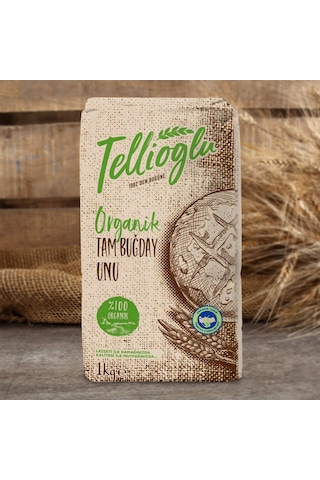Tellioğlu Organik Tam Buğday Unu 1 KG Tellioğlu Organik Tam Buğday Unu 1 KG