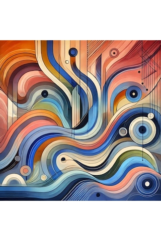 İskandinav Soyut Tablo Set Çerçevesiz 50x50cm Pvc Tablo 4'lü Set 007 Her Bir Tablo 50x50cm Büyüklüğündedir.