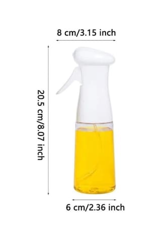 Sprey Cam Yağdanlık Sıvı Yağ Spreyi Yağlık 250 Ml Beyaz - Siyah