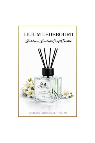 Rosie Lilium Ledebourii Çubuklu Oda Kokusu 100 Ml Lilyum Çiçeği Ferahlığı