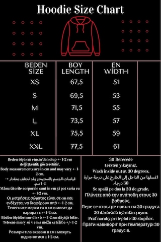 Kinds General Sweatshirt - Gri Baskılı Oversize Kapüşonlu Gri