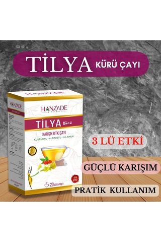 Tilya Kürü Form Çayı Kuşburnu Altın Otu Ihlamur 20 Süzen x 6 Adet