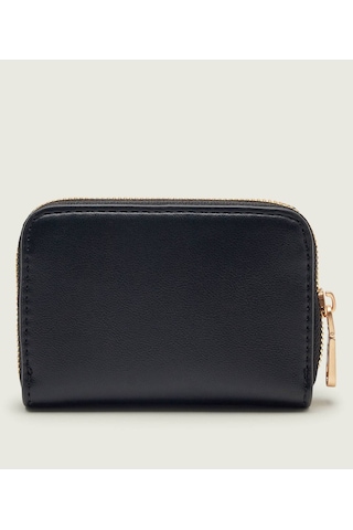 Calvin Klein Kadın Ck Desenli Fermuar Kapamalı Kart Bölmeli Siyah Cüzdan Lv04f1154g-ub1-12074 Siyah