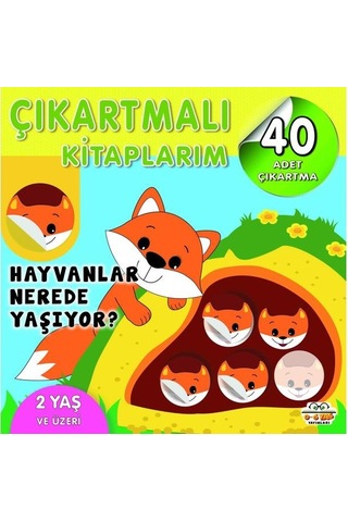 2 Yaş Ve Üzeri Çıkartmalı Kitaplarım Seti 6 Kitap
