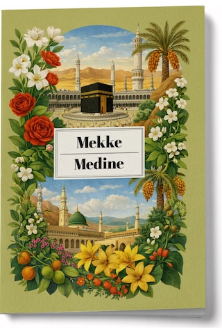Ümmet Coğrafyası 21 Mekke Medine A6 Çizgili Mini Defter Not Defteri Çok Renkli