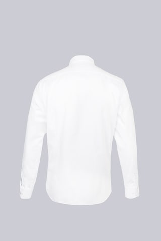 Hatemoğlu Beyaz Slim Fit Uzun Kollu Açık İtalyan Yaka Saten Gömlek 29694 4111993