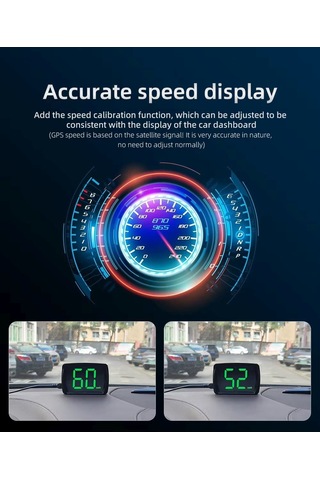 Gps Hız Ölçer Araç Motorsiklet Hız Göstergesi Dijital Usb Beslemeli Otomatik Aç Kapa 5v