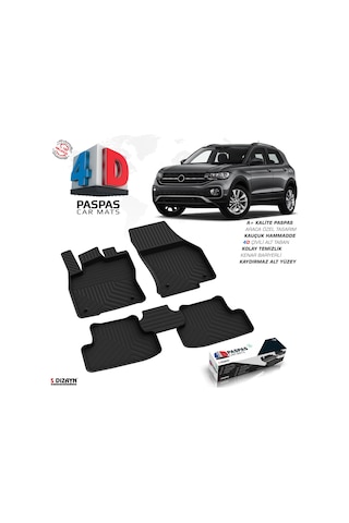 S-dizayn Vw T-cross 4d Havuzlu Paspas 2019-2023 A+ Kalite