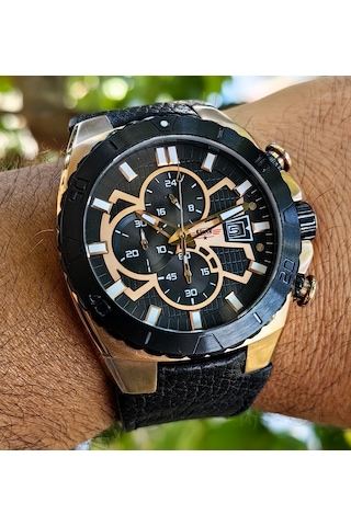 G-force Js15 Orjinal Miyota Mekanizma Siyah Erkek Kronograf Kol Saati Lüks Kutulu İki Renk