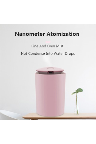Ruicoo Beyaz Mini Nemlendirici 260ml - Ev İçi Hava Temizleyici Aromaterapi Makinesi Led Işıklı Sessiz Çalışma