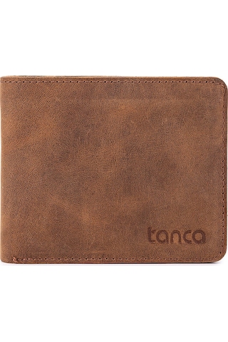 Tamer Tanca Erkek Hakiki Deri Taba Crazy Cüzdan 907 1364 Erk Czdn Sk25-26 Taba Crazy Taba