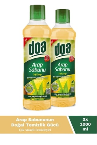 Doa Sıvı Arap Sabunu 1 Lt Vegan X 2 Adet 2'li Set