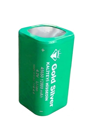 Gold Silver 45650 Li-ion Pil 12800 Mah 4.2v Şarj Edilebilir Yüksek Kapasiteli Pil
