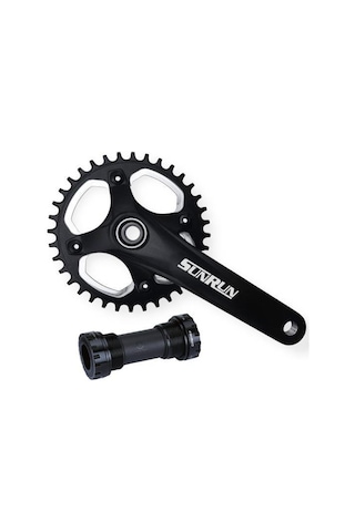 Sunrun Hollowtech Aynakol 34t Siyah Çok Renkli