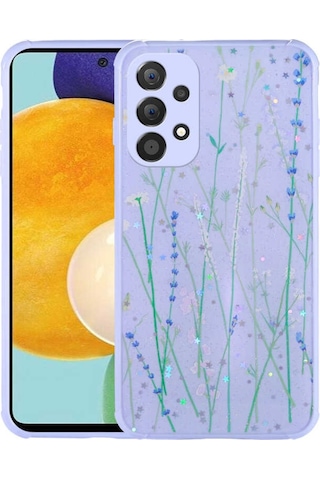 Samsung Galaxy Uyumlu A33 5G Kilif Simli Desenli Kamera Korumali Parlak 552579069