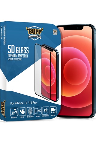 Buff Apple iPhone Uyumlu 12 Paket - 2x5d Ekran Koruyucu + Şeffaf Kılıf + Lens Koruyucu Glass
