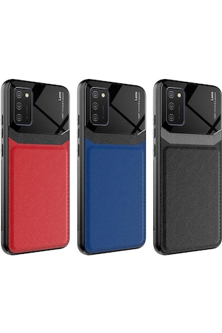 Samsung Uyumlu Galaxy A02s Kılıf Zore Emiks Kapak Lacivert