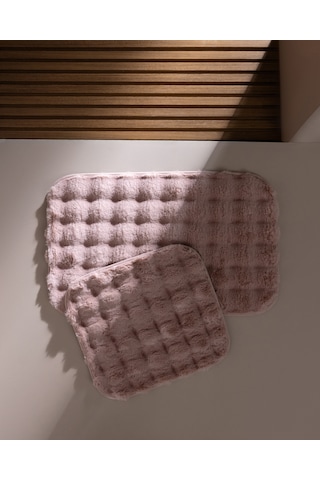 Madame Coco Sovelle 2'li Banyo Paspası - Pudra 8684427344859 Çok Renkli