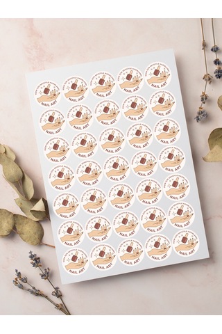 Nail Art Teşekkür Ederiz Stickers Paketleme Kargo Çıkartma Pytkst