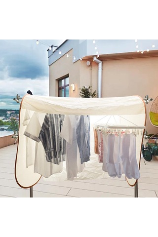 Suntek Giysi Kurutma Rafı Kapağı Güneşten Asılı Giysi Diğer