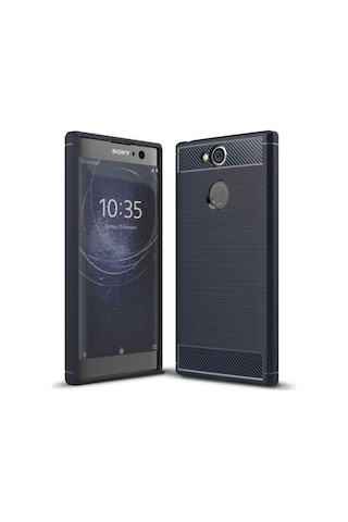 Sony Xperia Xa2 Ultra Kılıf Zore Room Silikon Kapak Lacivert