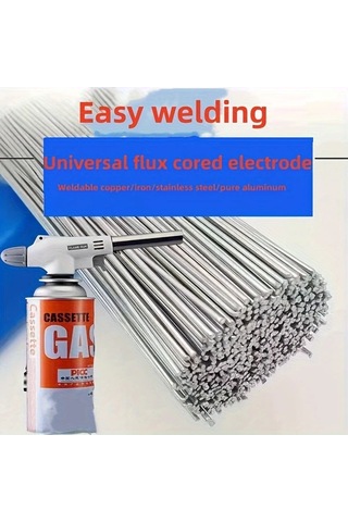 Elmpaly Gümüş 40/20'li Çubuk Lehim, Bakır Demir Paslanmaz Çelik Dıy Ev Tamiri