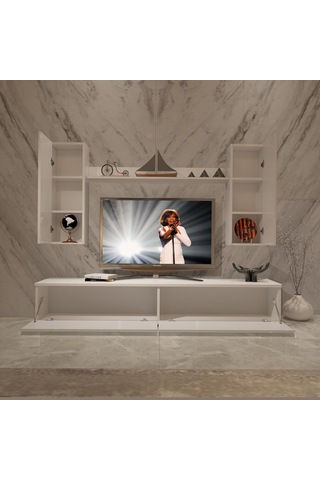 Decoraktiv Eko 7 Slm Std Tv Ünitesi Tv Sehpası Beyaz