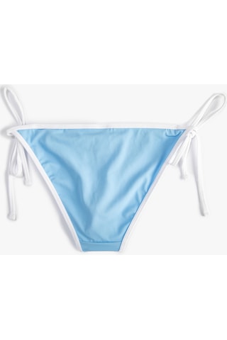 Koton Bikini Altı Normal Bel Yanları Bağlamalı Biye Detaylı Açık Mavi 3sak00019bm 3SAK00019BM610 Açık Mavi