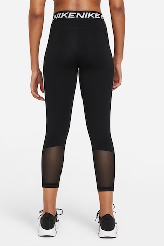 Nike Pro 365 Mid-rise Crop Training Legging File Panelli Kadın Crop Tayt Siyah