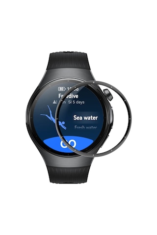 Forzacase Huawei Watch 5 46mm İle Uyumlu Çerçeveli Tam Kaplayan 3d Pet Ekran Koruyucu Film - Fc016