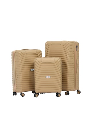Keo-plus Gold 3 Lü Set Silikon Kırılmaz Pp Valiz Çok Renkli