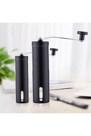 Hand Crank Coffee Machine Manual Pepper Mill Grinder Mid Black Siyah