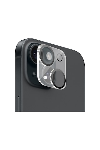 Buff Apple iPhone Uyumlu 15 - 2x5d Ekran Koruyucu + Magsafe Kılıf + Lens Koruyucu Glass Şeffaf