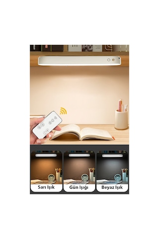 Noas Kumandalı Dokunmatik Çalışma Lambası Usbli Taşınabilir Led Aydınlatma