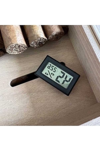 Besthome1 Yüksek Hassasiyetli Elektronik Sıcaklık Ve Nem Ölçer Puro Kutusu İçin Özel Sıcaklık Ölçüm Cihazı