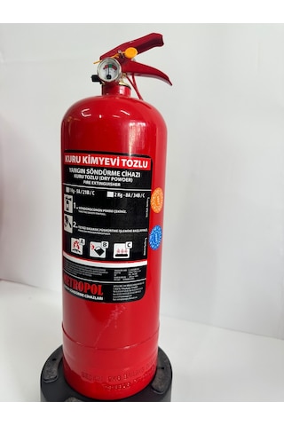 2 Kg Kuru Tozlu Yangın Söndürme Tüpü