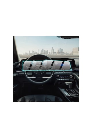 Hyundai '25 Elantra Uyumlu 10.25" Navi + Gösterge Tek Parça 9h Nano Ipg Ipg Proactive Ekran Koruma