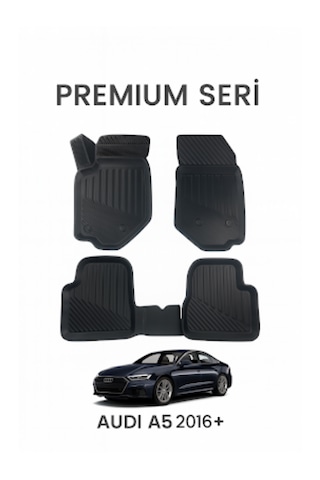 Audi A5 2016+ 3d Havuzlu Oto Paspas Araca Özel Kauçuk Kaymaz & Koku Yapmaz