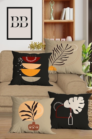 Belle Benoit Baskılı Runner & Koltuk Kırlent Kılıfı Set Desen44