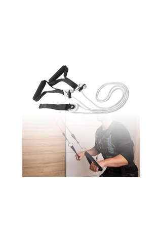 Suntek Kapı Üzerindeki Omuz Kasnağı Kol Kas Geliştirme Beyaz