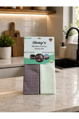 İlbays Tezgah+mikrofiber Set Çok Renkli